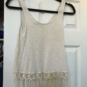 cream tank top